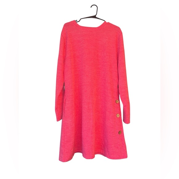Simply Southern Pink Long Sleeve Sweater Dress Size XXL - Picture 2 of 6